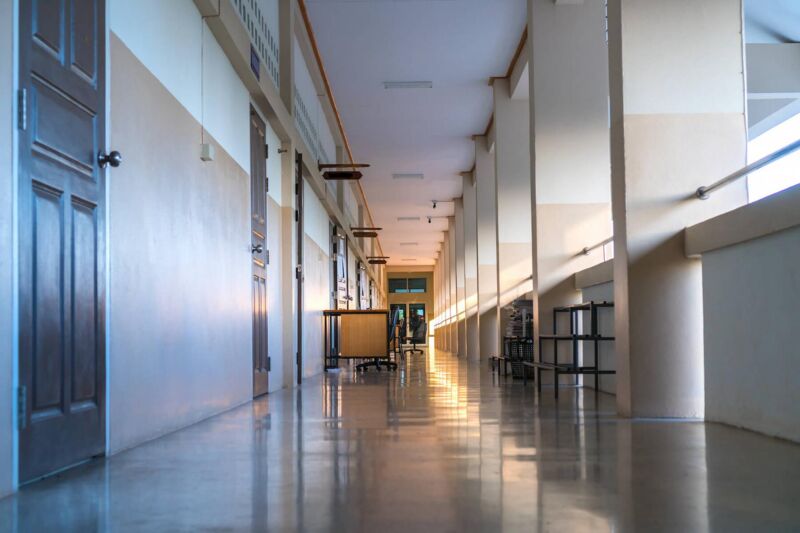 Image of a hospital corridor